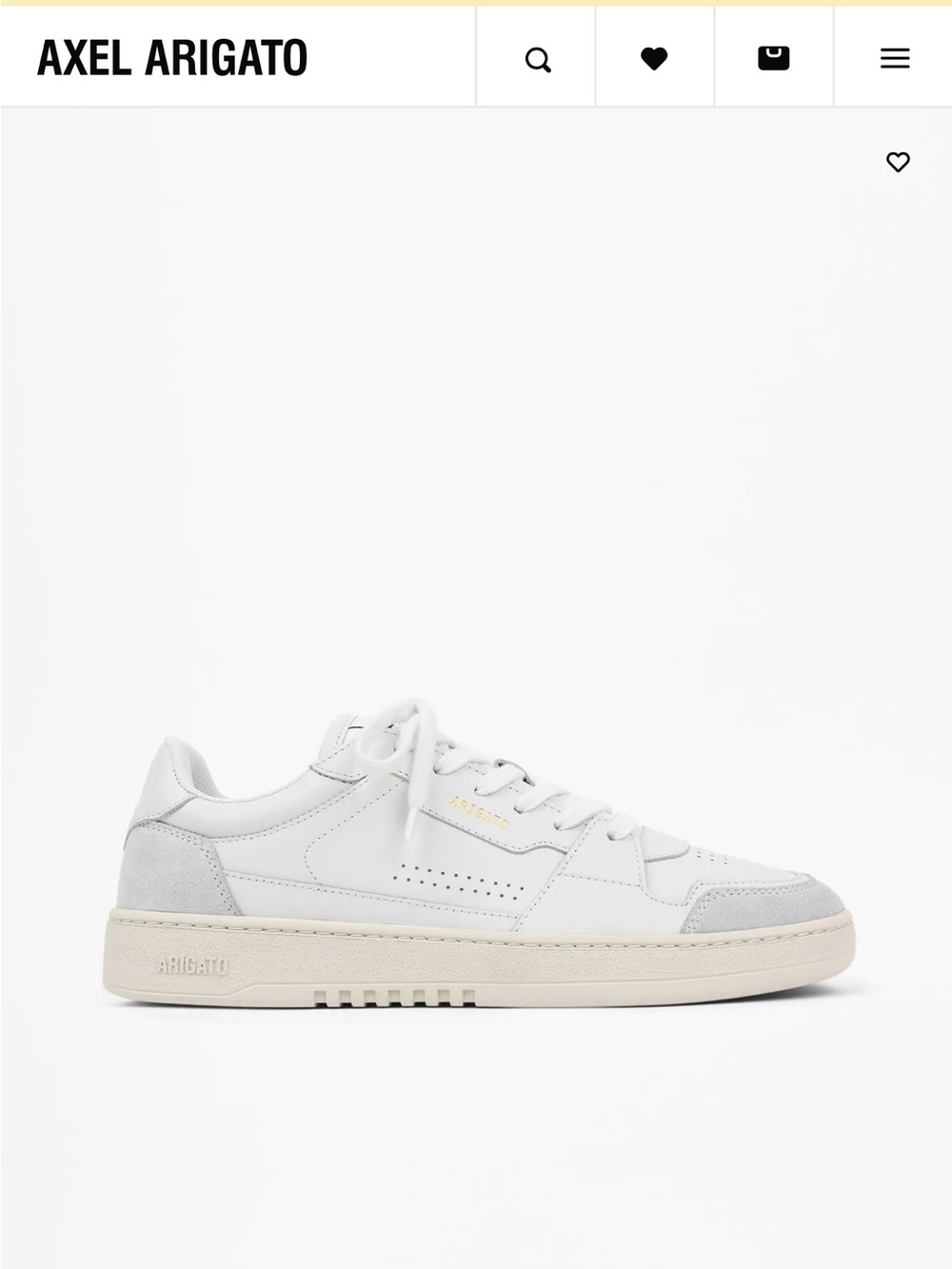 Axel Arigato Dice Lo Sneaker in White, Men’s Size EU 40 or U.S. 7.5